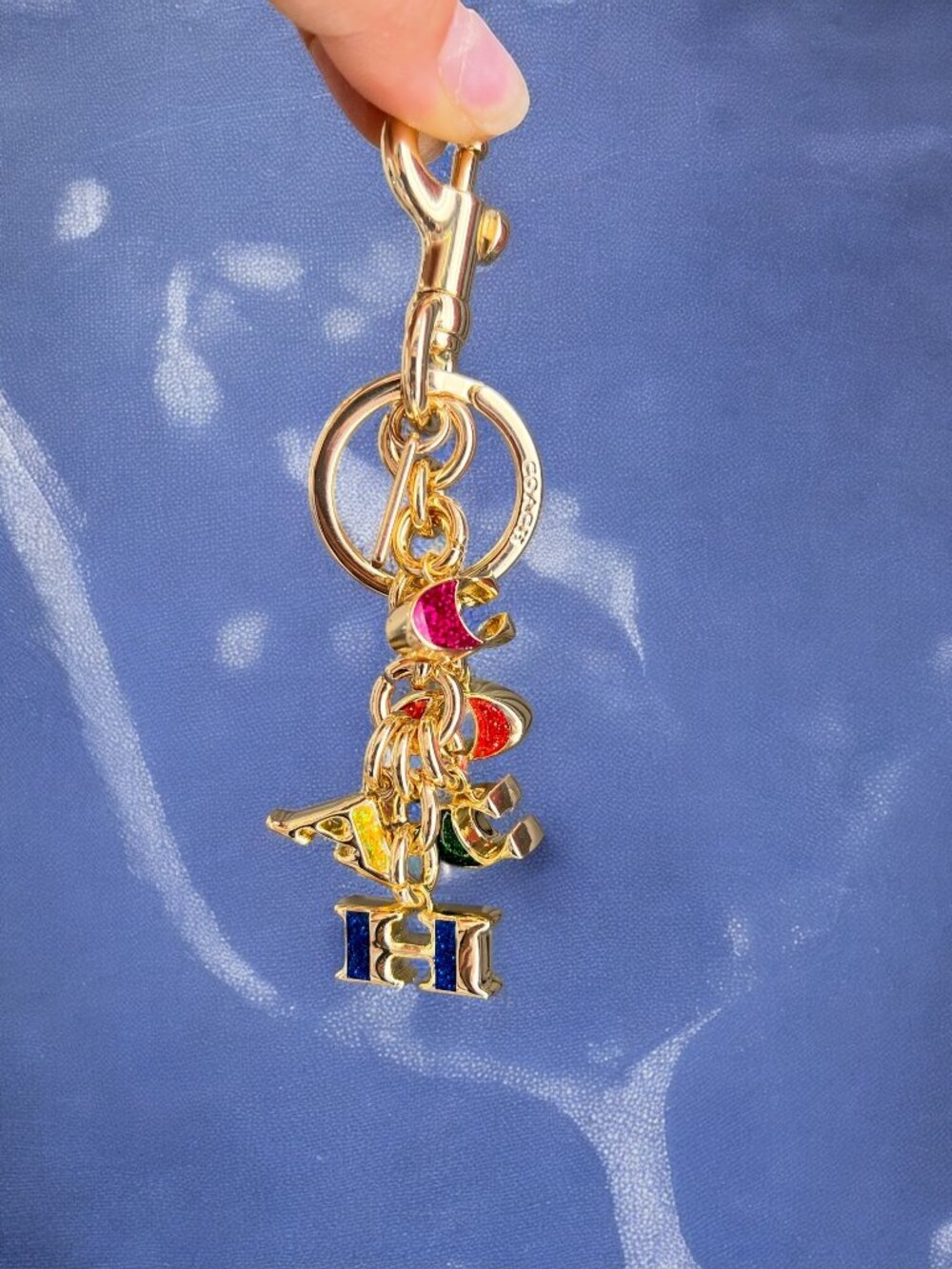 🌸Coach Multicolor Key Holder with Gold Accents - Picture 8 of 8